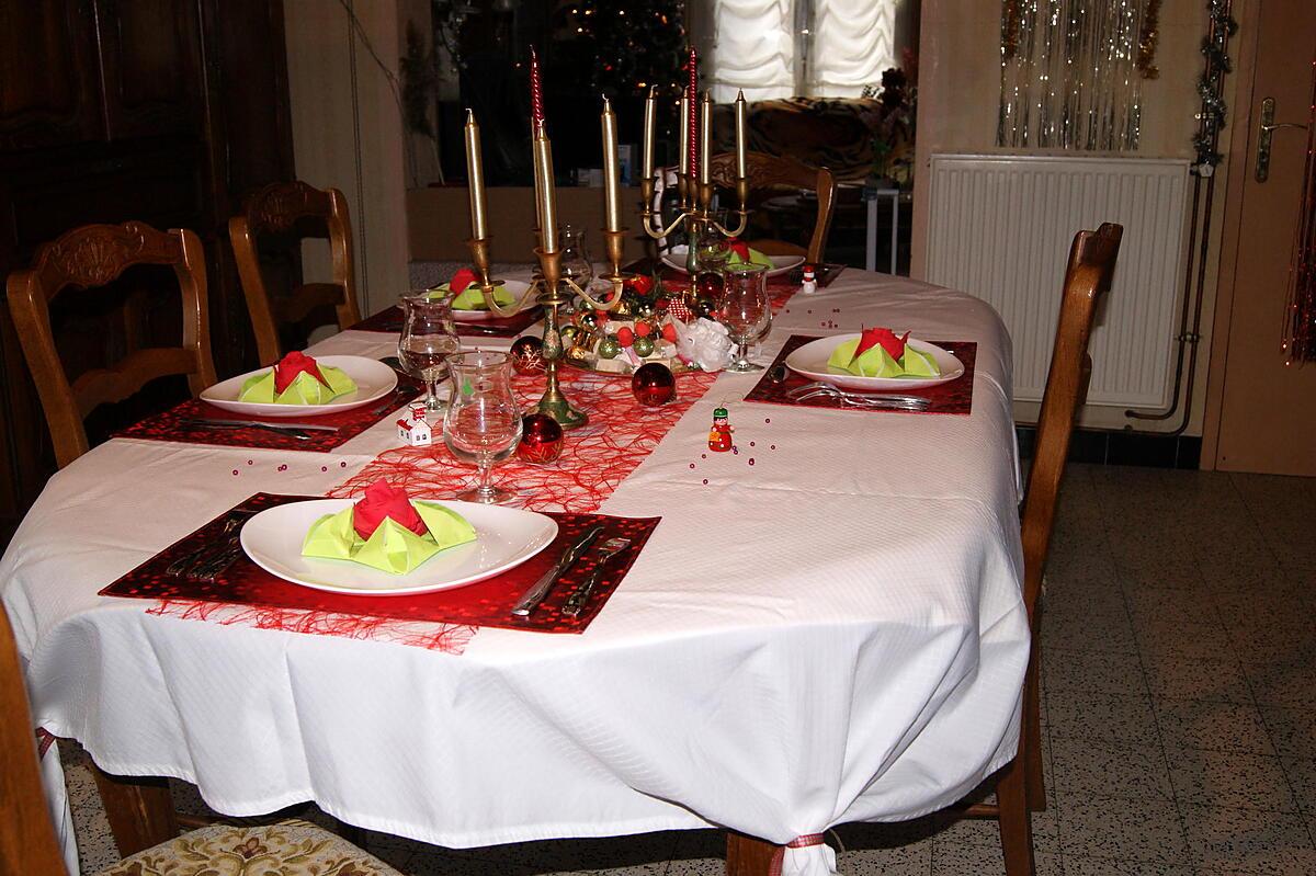 recette Déco de table de Noël