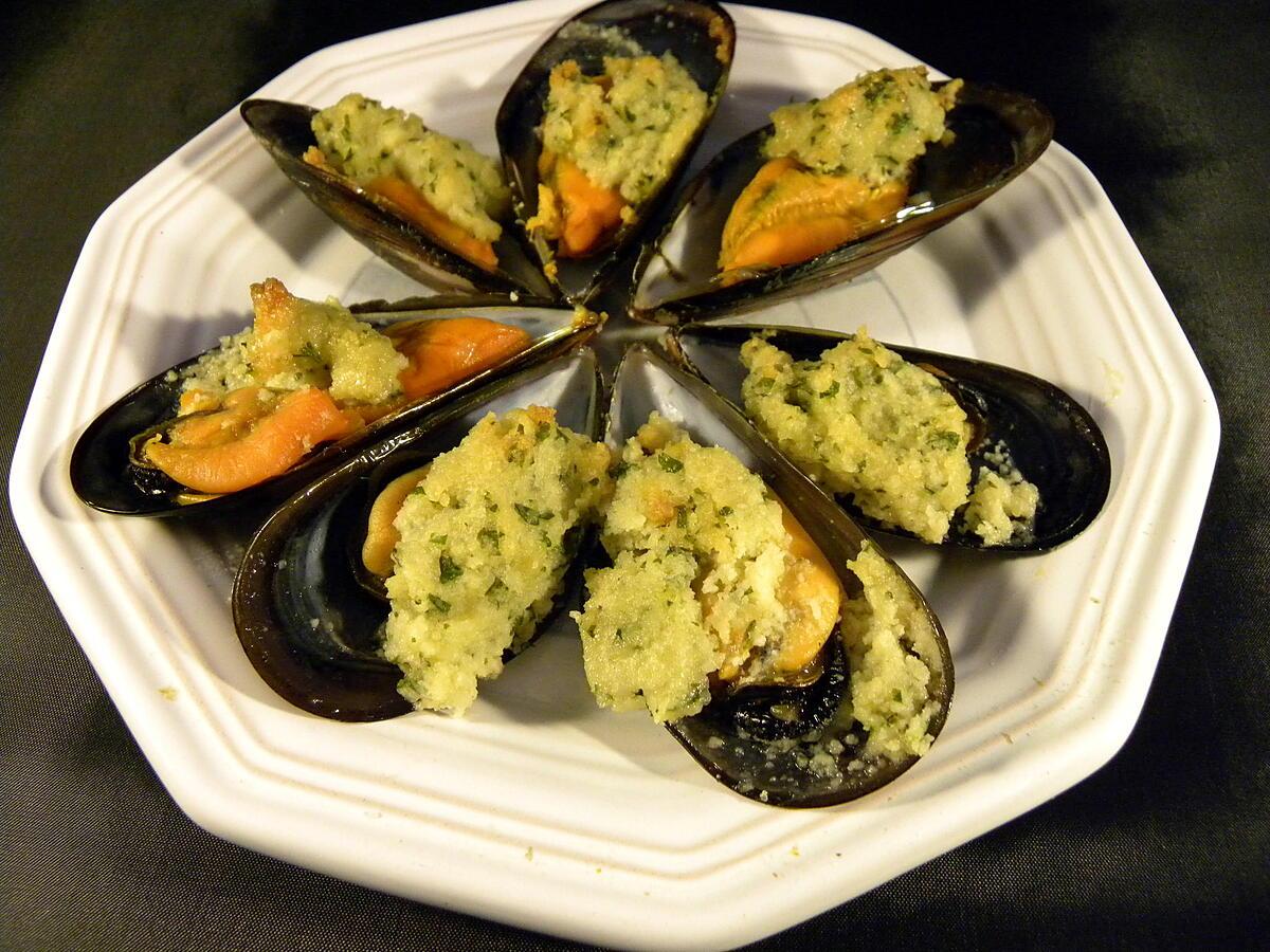 recette Moules au beurre d'amande