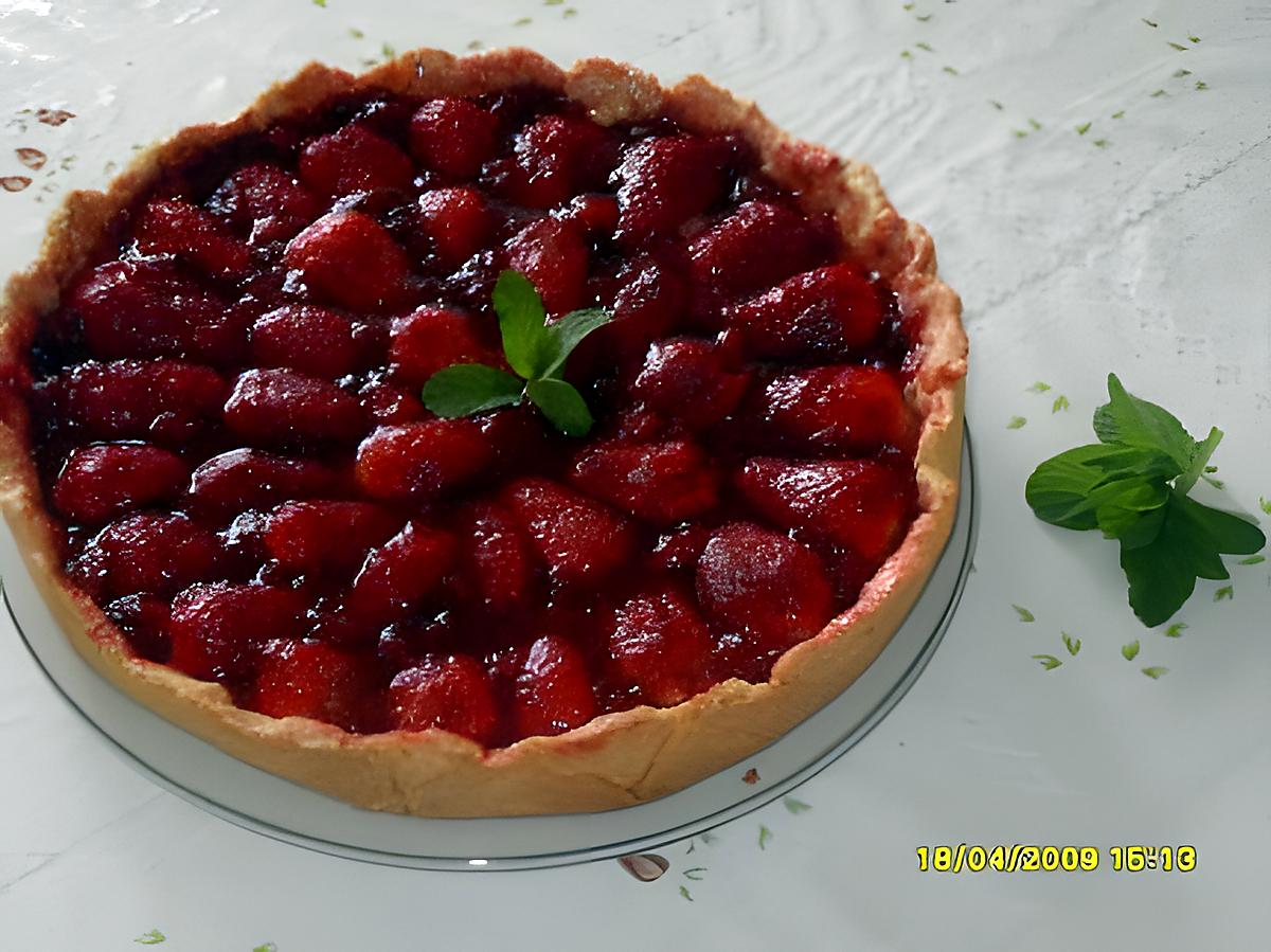 recette tarte aux fraises