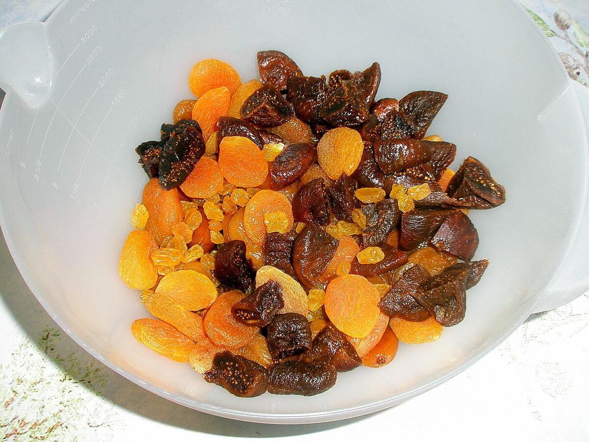 recette Chapon rôti aux fruits secs et agrumes