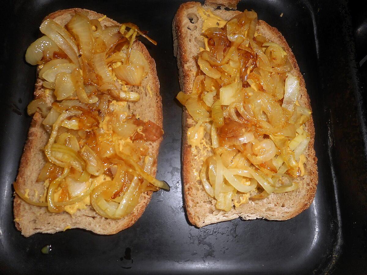 recette tartine au jambon d auvergne et fromage de chevre