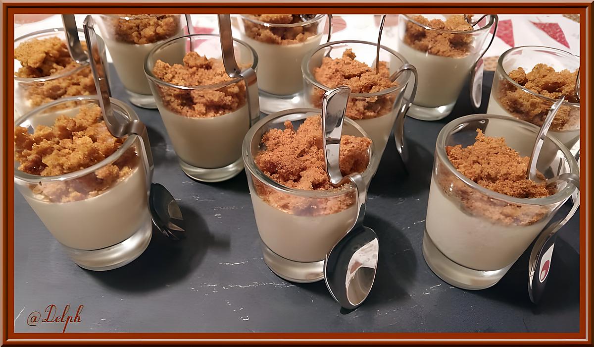 recette Pana cotta au foie gras et son crunch de pain d'épices