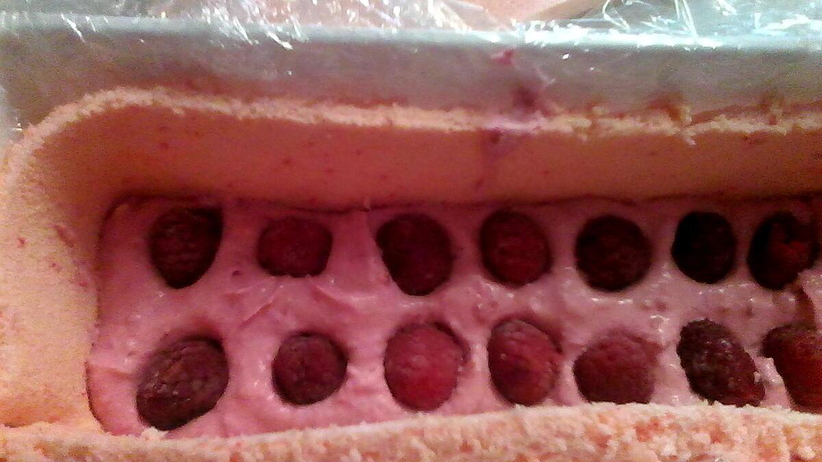 recette bûche framboise