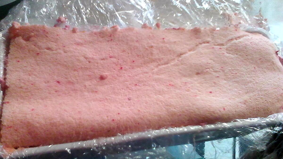 recette bûche framboise