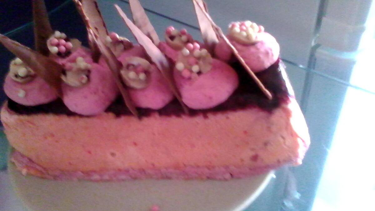 recette bûche framboise