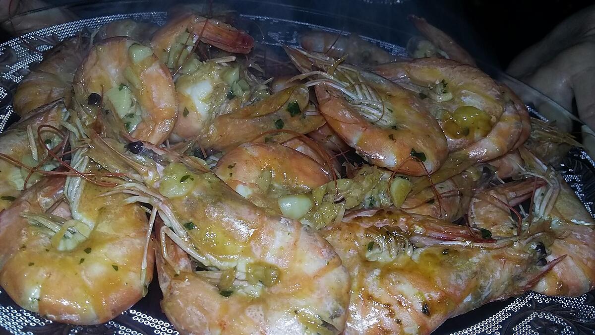 recette Gambas flambé au whisky