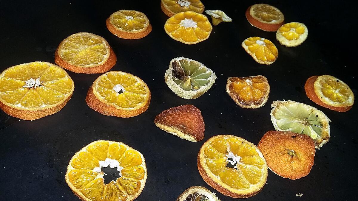 recette Rondelles d'oranges séchés