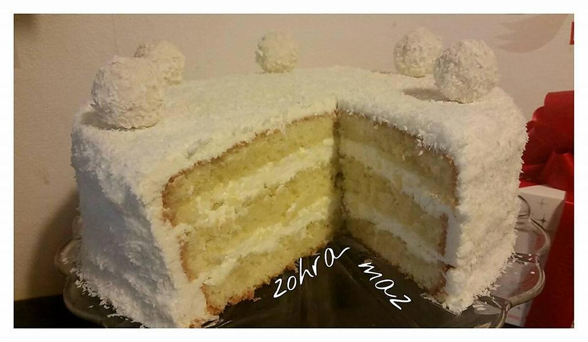 recette RAFFAELLO CAKE