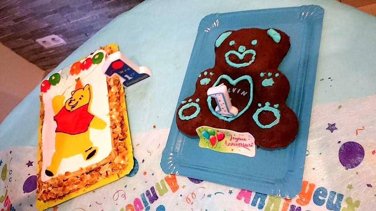 recette Mon deuxiéme gâteau d'anniversaire *ourson* pour souffler ma premiére bougie