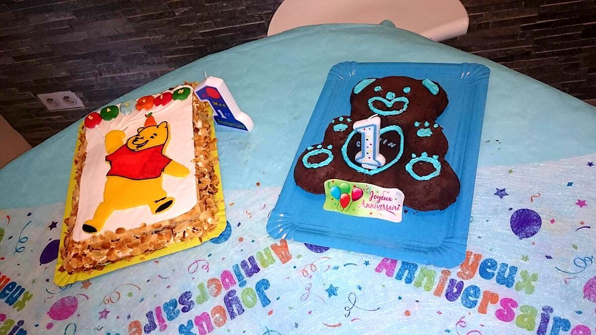 recette Mon deuxiéme gâteau d'anniversaire *ourson* pour souffler ma premiére bougie