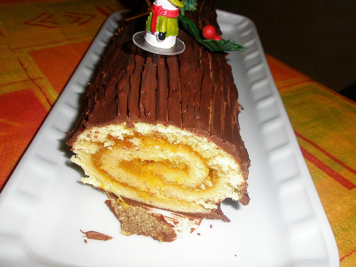 recette Bûche de Noël à la marmelade d'orange épicée