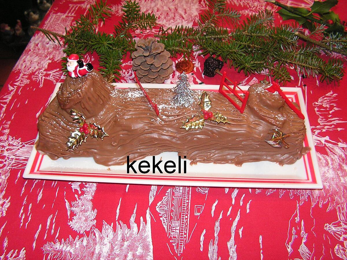 recette Buche de Noël à la mousse au café