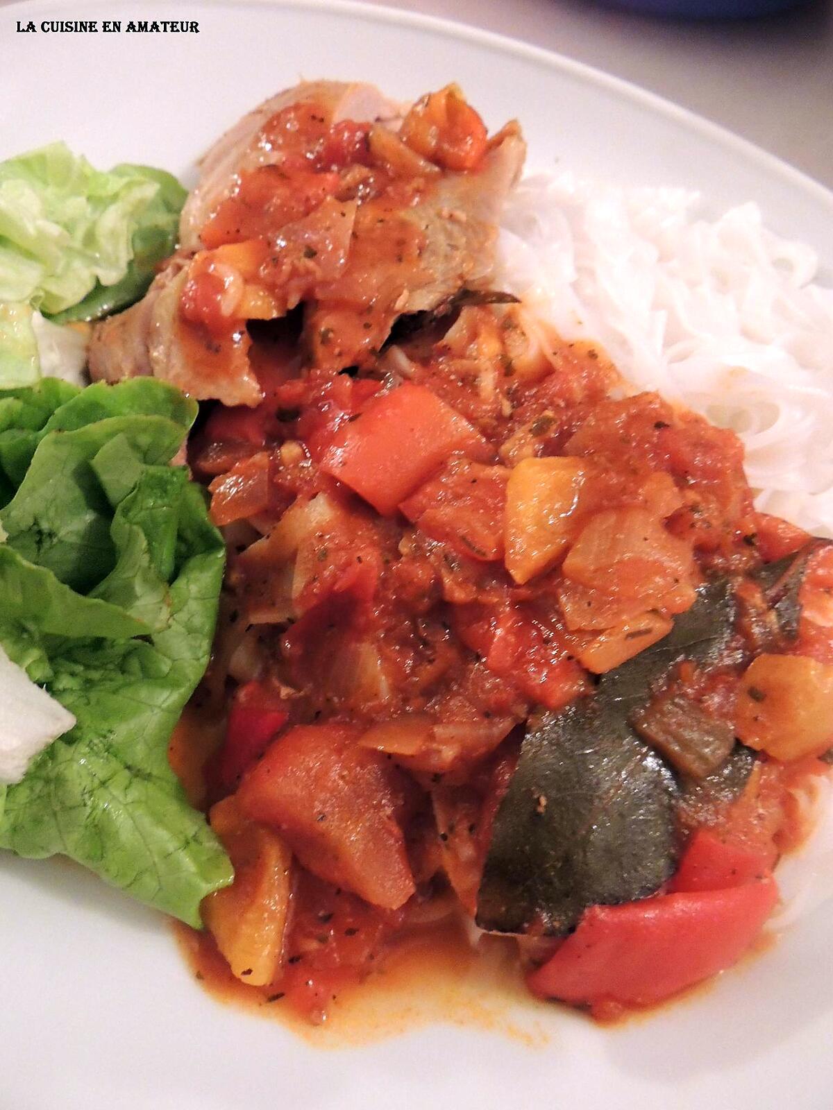 recette Cuisse de dinde basquaise