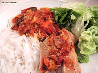 recette Cuisse de dinde basquaise