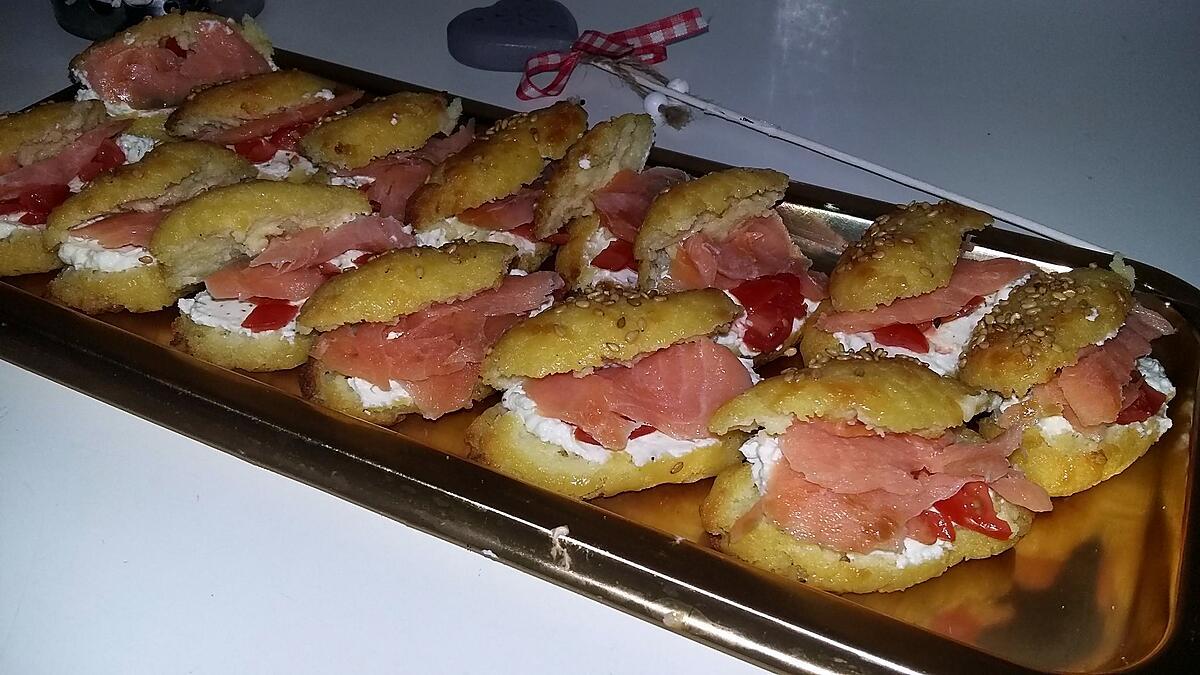 recette Minis éclairs salés au saumon boursin