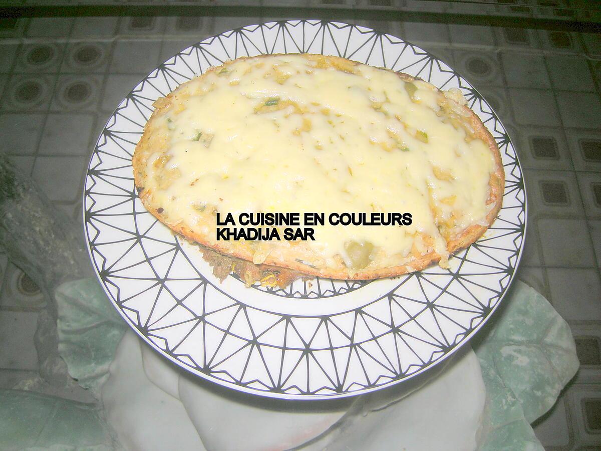 recette Quiche sans pâte à la viande hachée et aux légumes