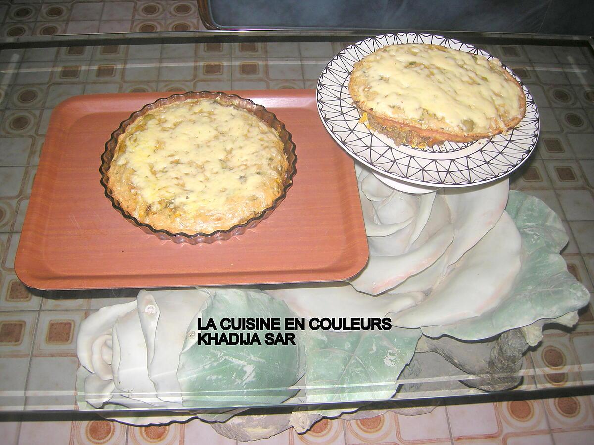 recette Quiche sans pâte à la viande hachée et aux légumes