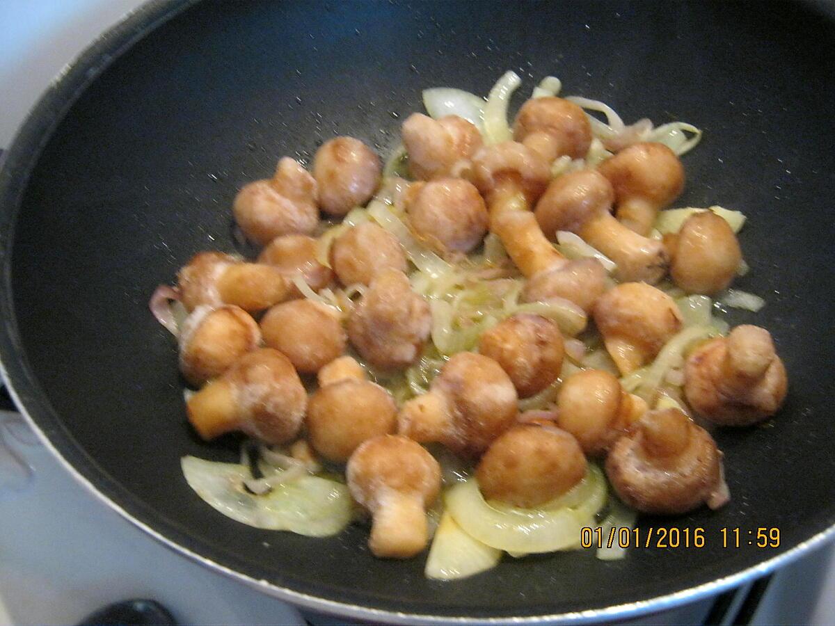 recette poulet a la créme et champignons