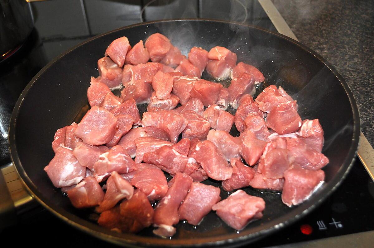 recette Émincé de Filet mignon Aux Curry & Champignon de Paris