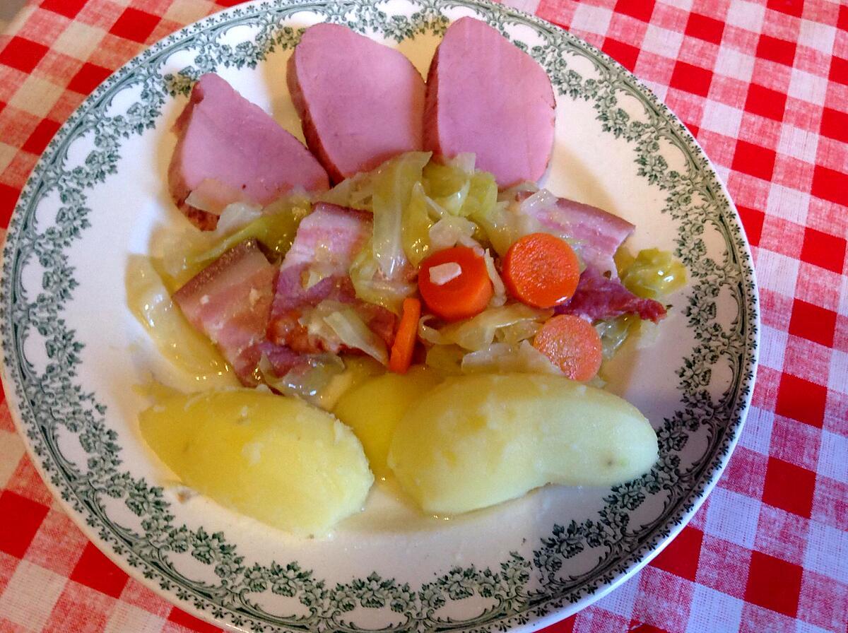 recette Potée de chou pointu au lard et filet pur de porc Ardennais