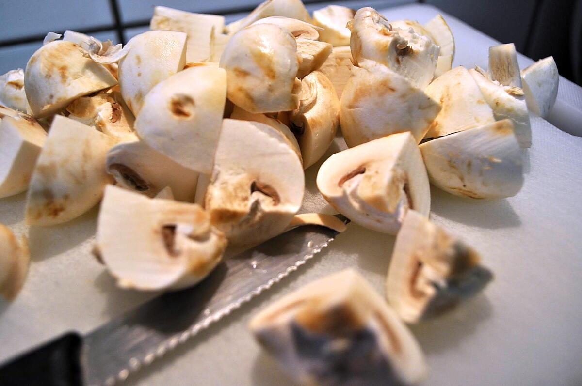 recette Riz safrané champignon & Petits pois