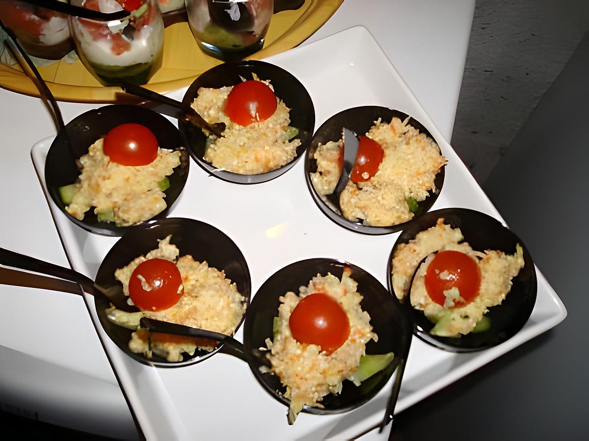 recette mini verrine au crabe et au concombre