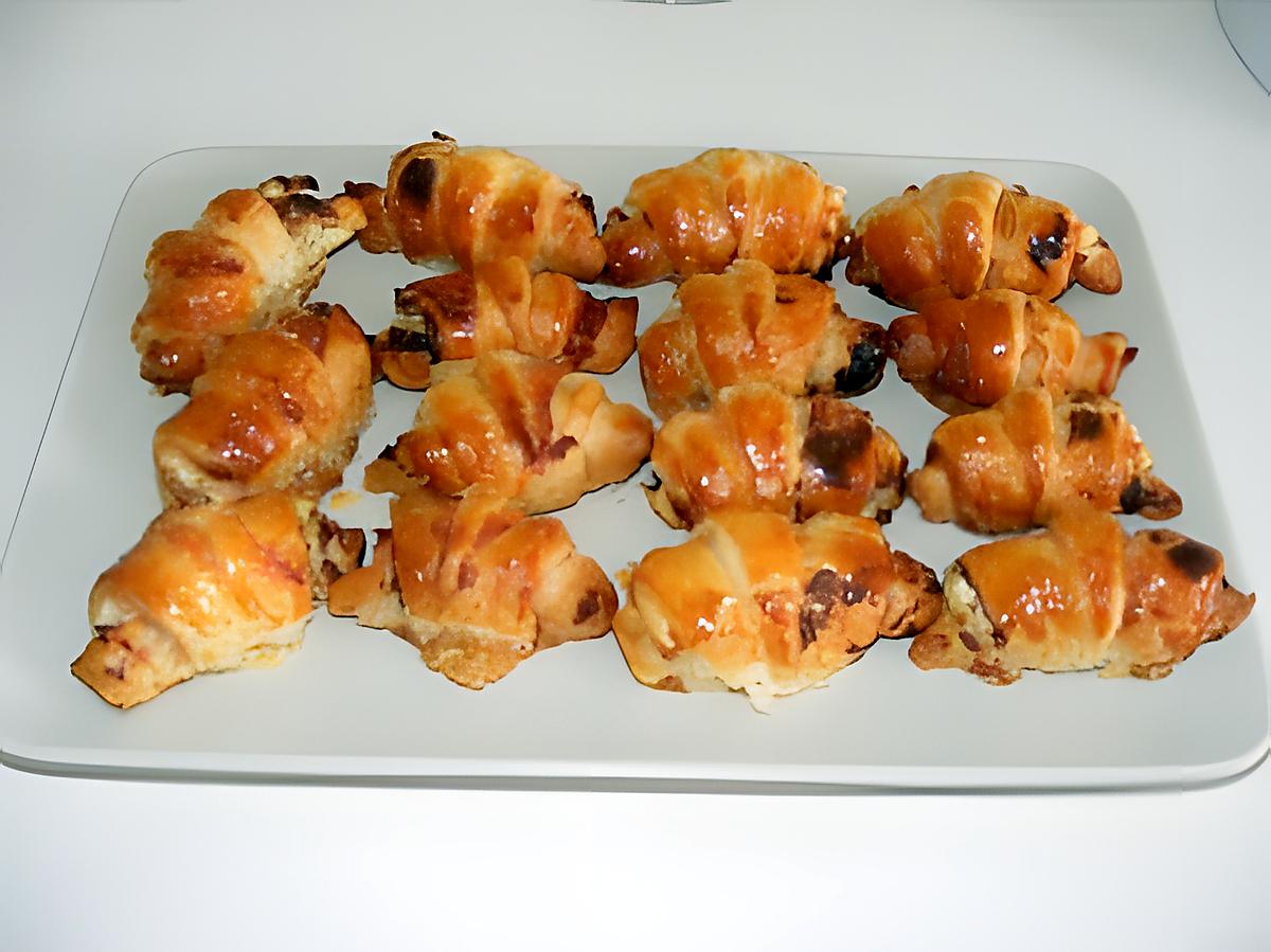 recette Mini croissants au saumon et fromage aux fines herbes