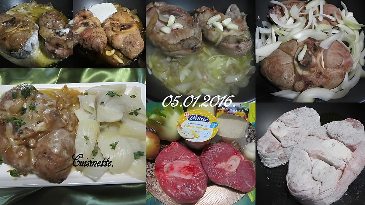 recette Osso-bucco au fenouil à la crème.