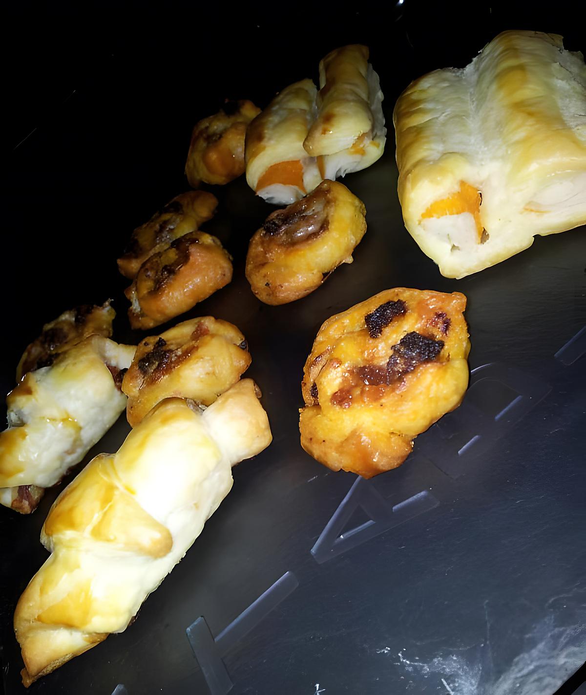 recette Assortiments de mini-viennoiserie salé apéritive