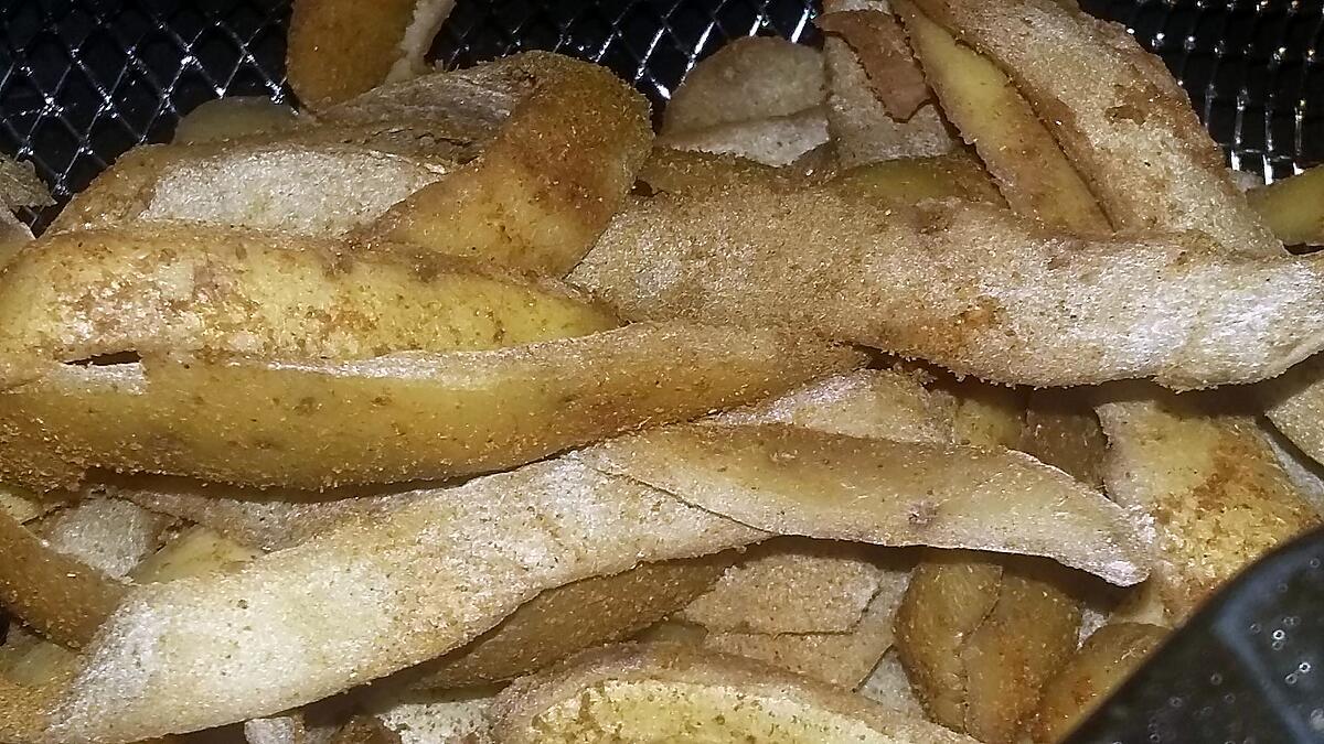 recette Chips d'épluchures de pomme de terre épicés
