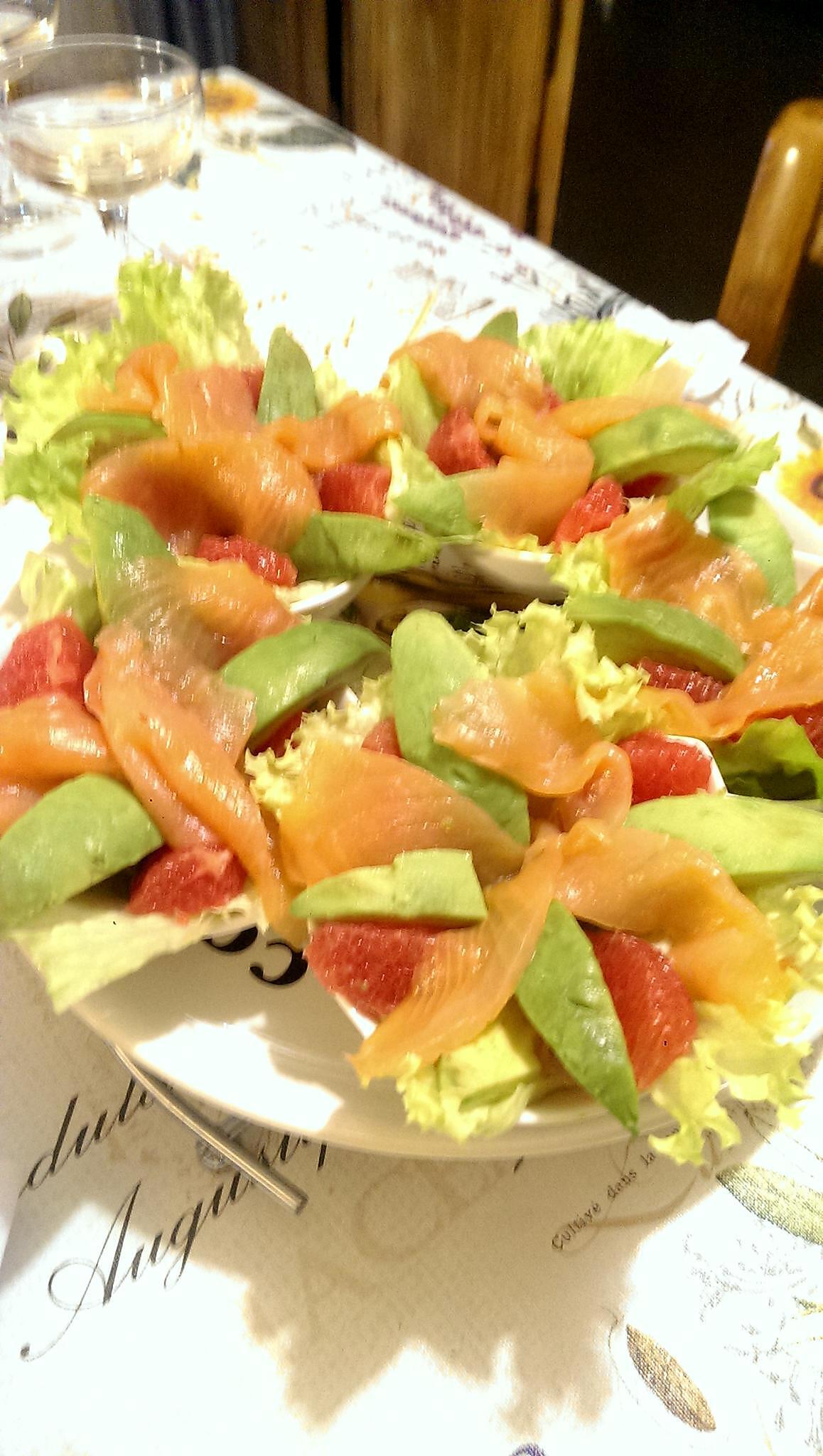 recette Salade fraîcheur d'hiver accompagner d'une délicieuse sauce légère et fruitée