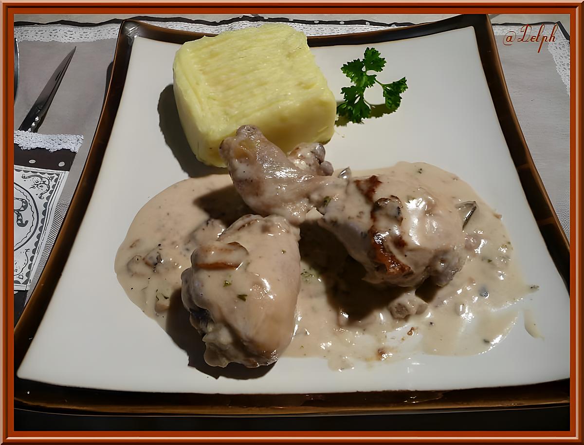 recette Poulet à la crème et aux herbes