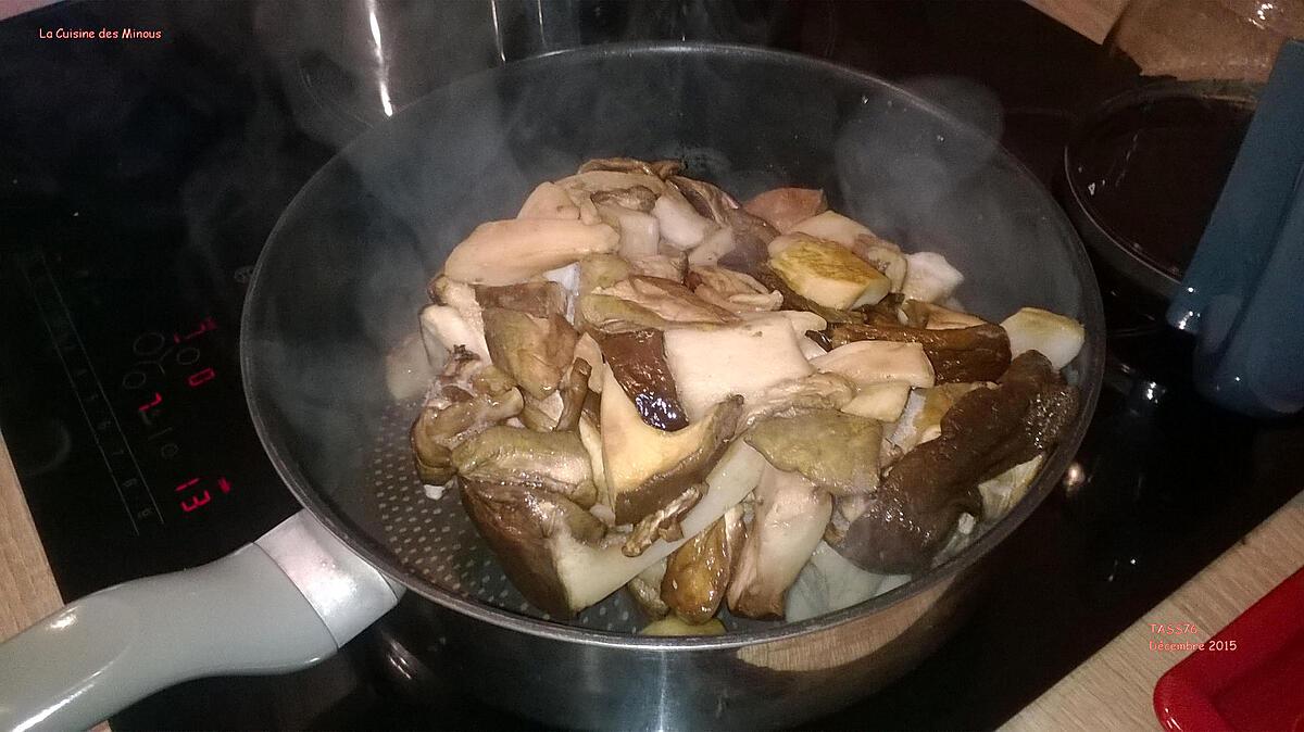 recette Gigot de Sanglier Rôti écrasée de Pommes de terre au comté et Cèpes Façon Thibaut