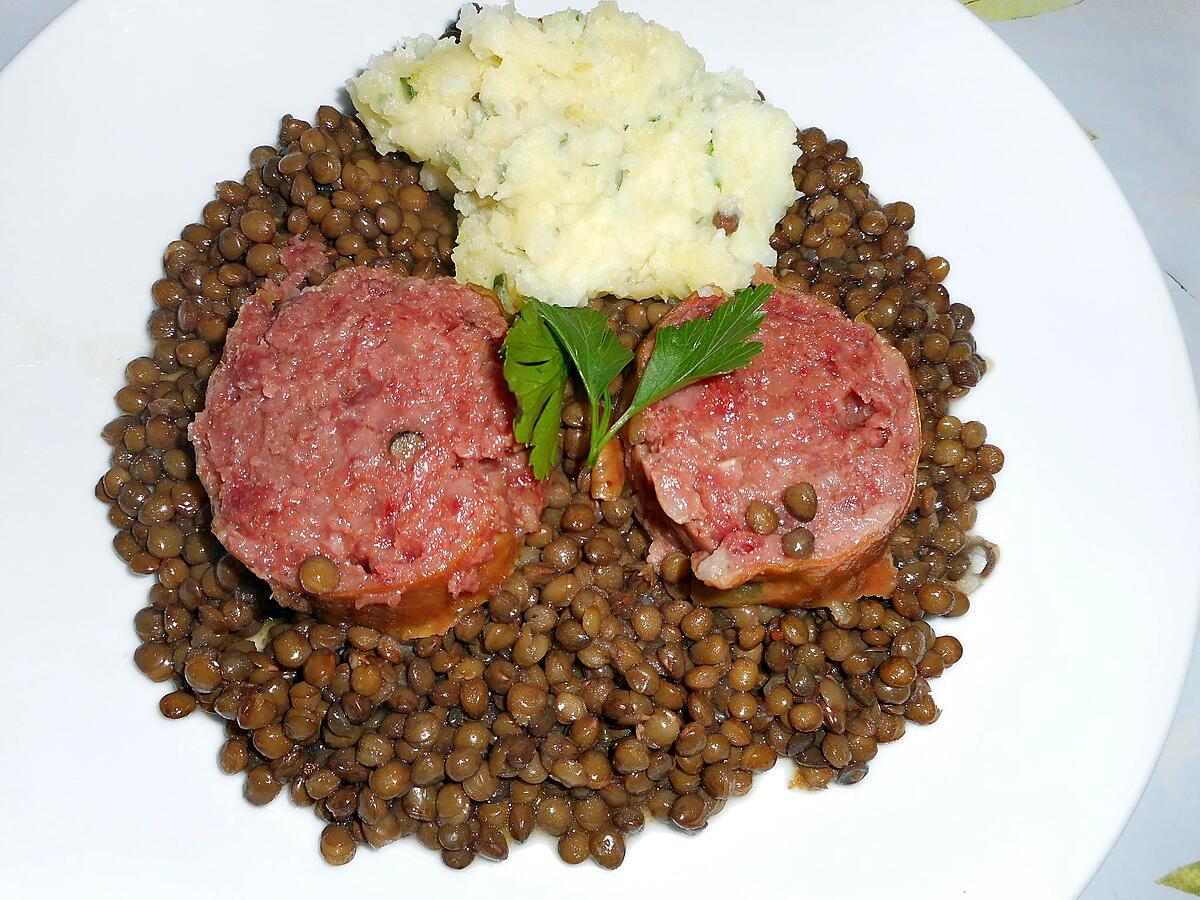 recette COTECHINO AUX LENTILLES