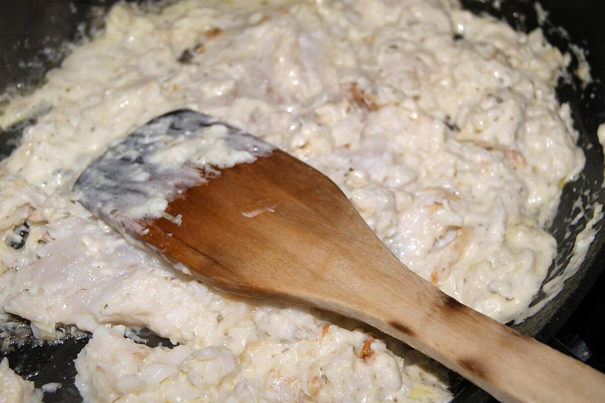 recette Gratin de poisson au chou fleur et champignons