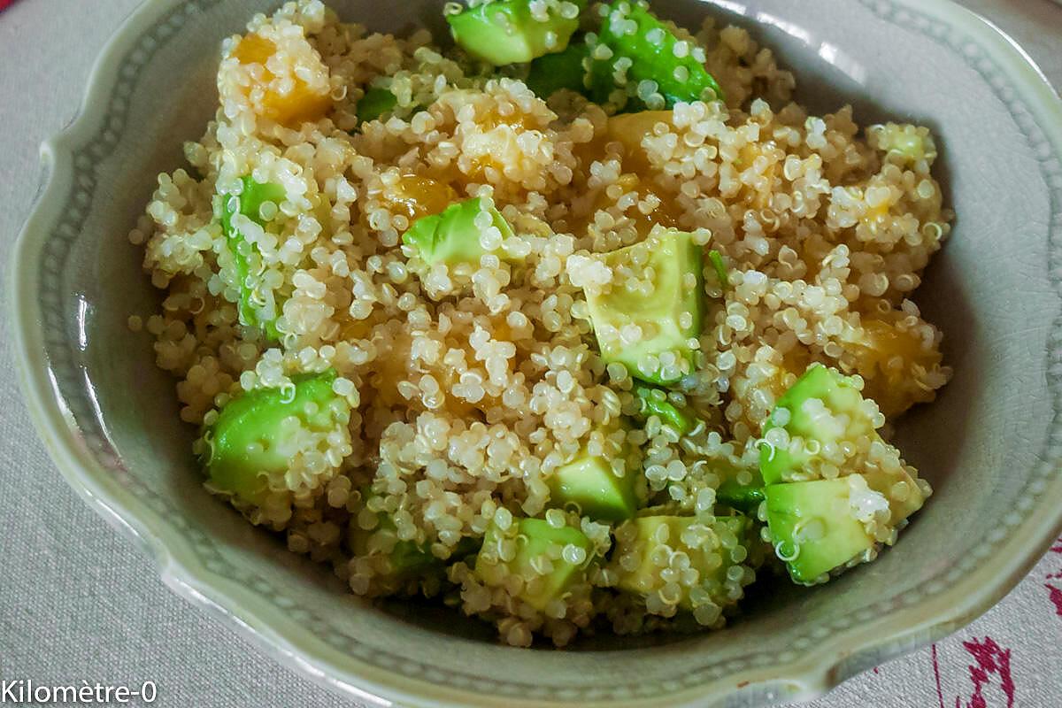 recette Salade de quinoa à l'orange et à l'avocat