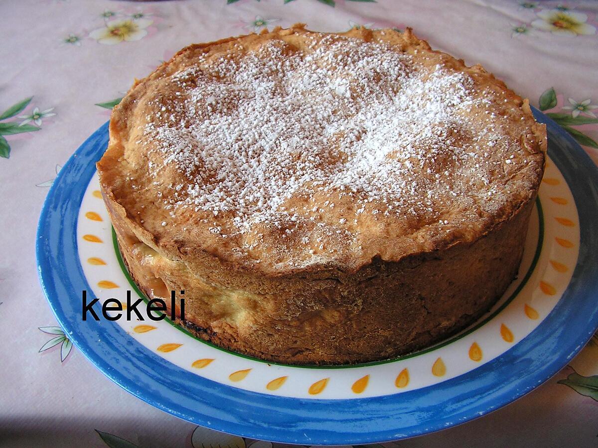 recette Gâteau tourte aux pommes