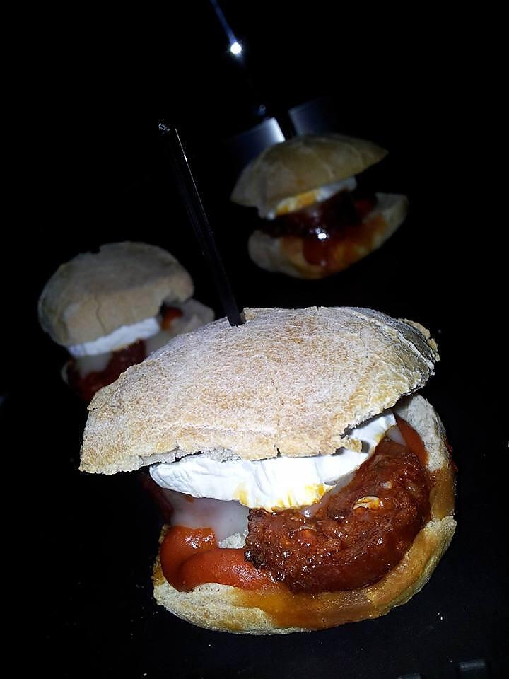 recette Mini burger *apéritif* au chorizo et chévre