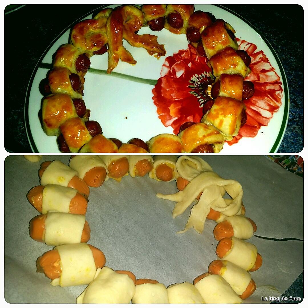 recette Couronne aux saucisses