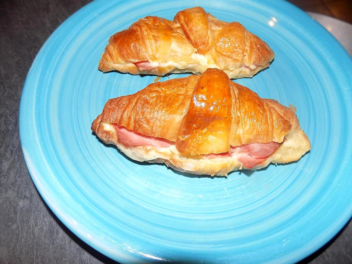 recette Croissants au jambon