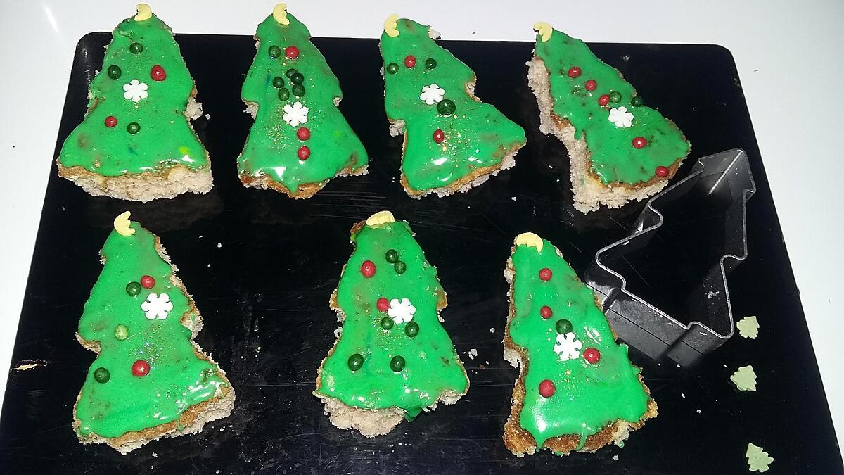 recette Petits gâteau sapin de Noël