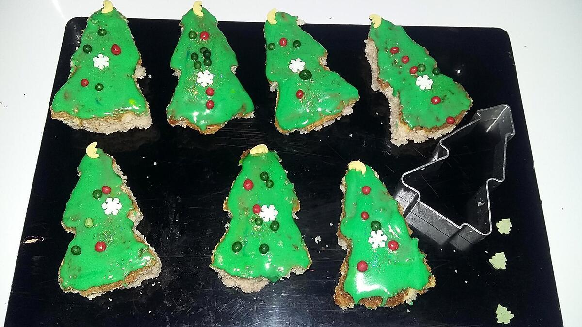 recette Petits gâteau sapin de Noël