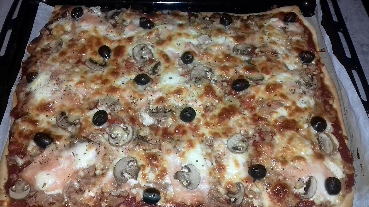 recette pizza au thon et saumon