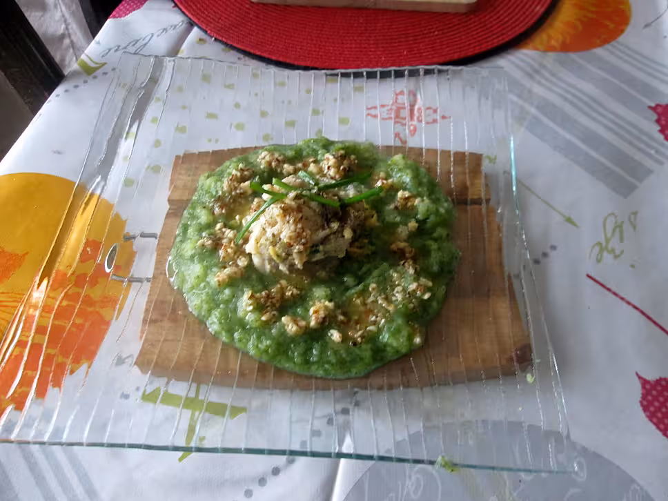 recette filet de lieu au beurre de noisettes et son écrasé de pommes de terre au fanes de radis de nathalie détail!