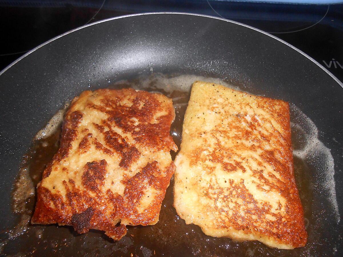 recette PAIN PERDU AU FOIE GRAS