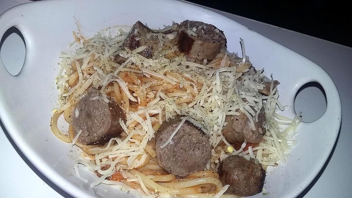 recette Spaghettis a la saucisse italienne