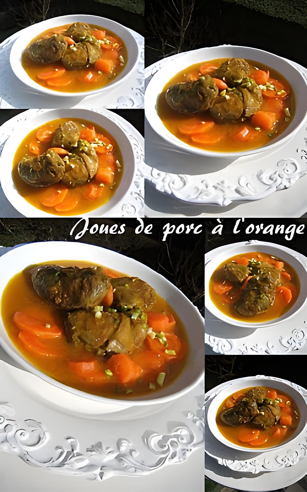 recette Joues de porc à l'orange , zathar et citronelle,