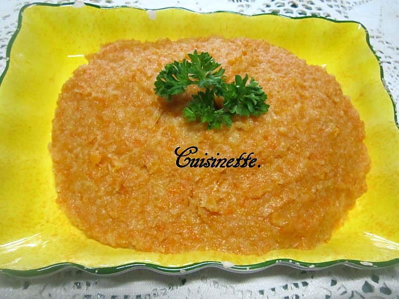 recette Purée de céleri rave et carottes.