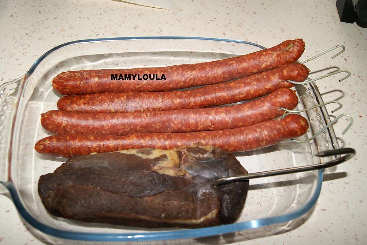 recette Magret de canard et saucisses fumés maison