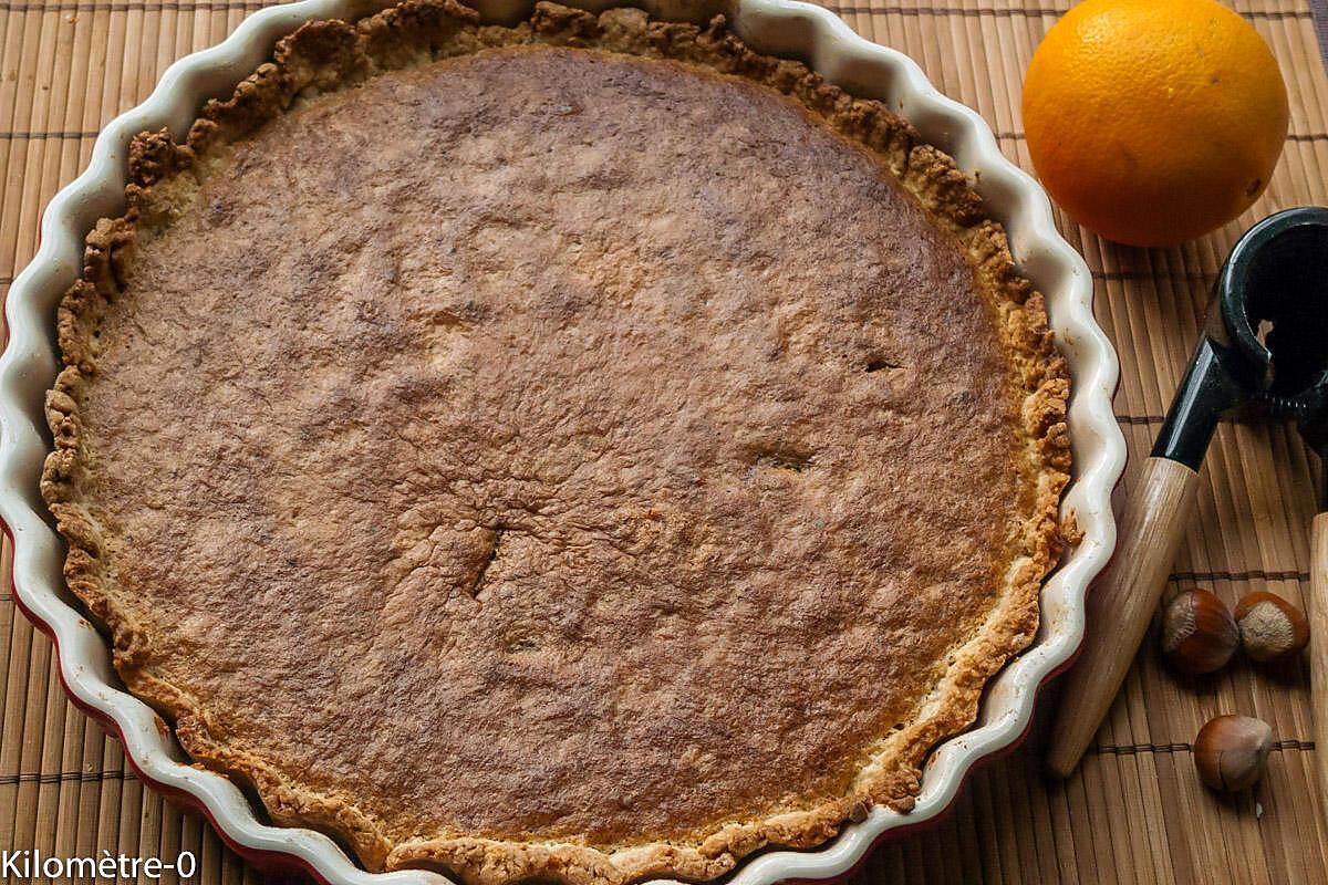 recette Tarte aux noisettes et zestes d'orange